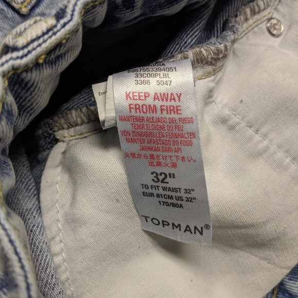 Topman distressed Jean shorts skinny - Picture 3 of 3